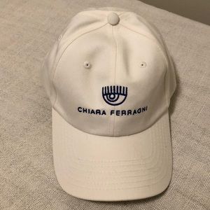 CHIARA FERRANGI BASEBALL CAP HAT WHITE